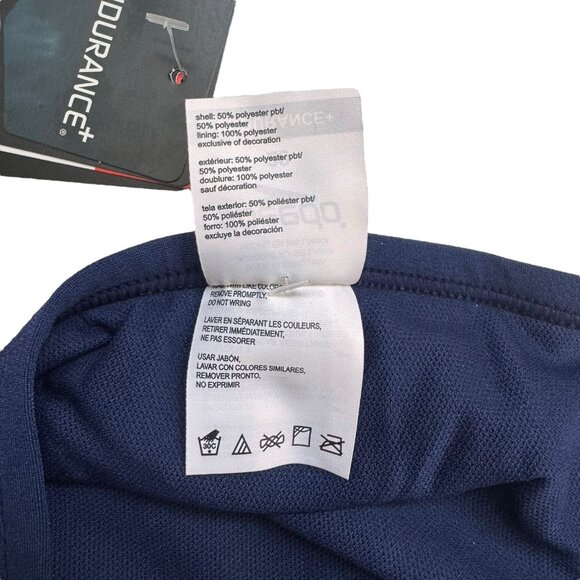 Speedo Endurance+ Flash Time Flyback Swimsuit Women 28 Orange Navy Athletic NEW - Picture 10 of 13